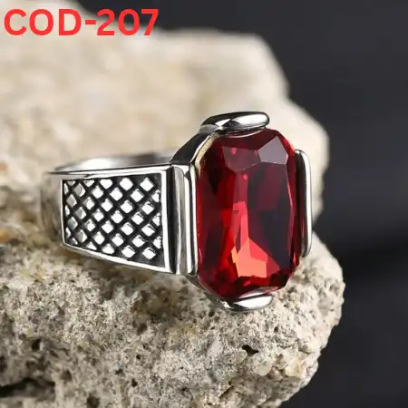 Vip অরজিনাল রুবি পাথর হাতের আংটি-COD-235
